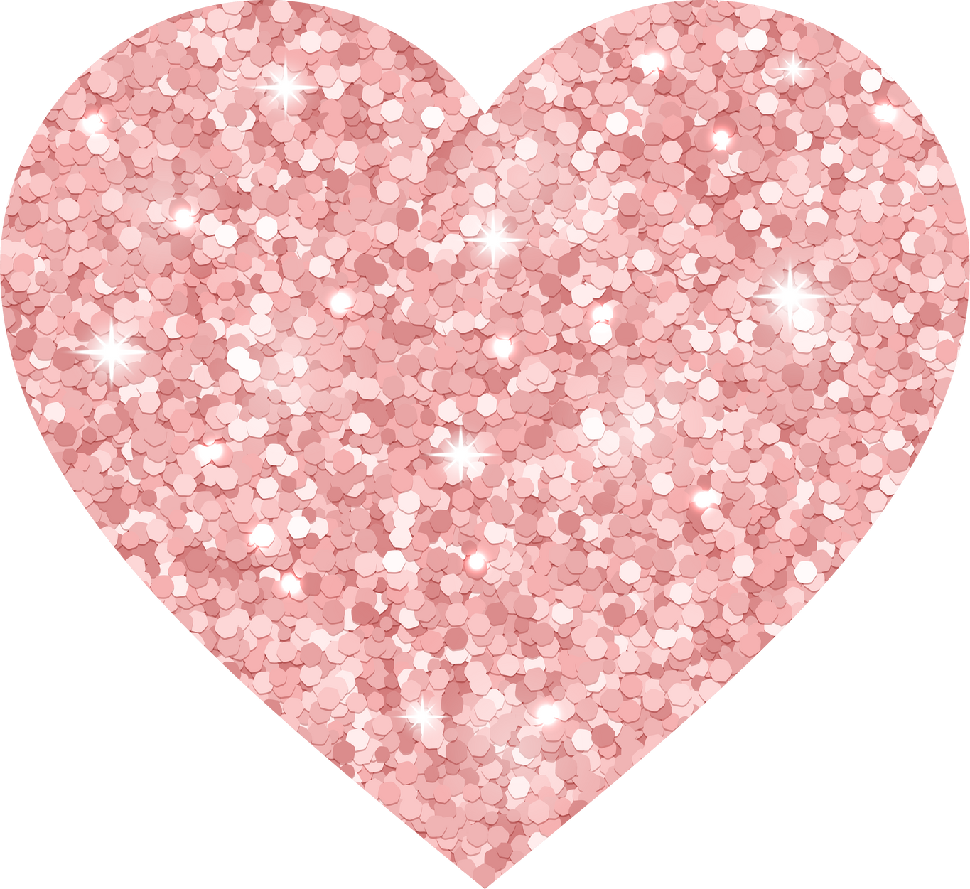 Pink Glitter Heart Illustration